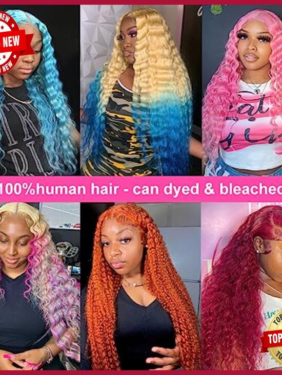 28 Inch Human Hair Clip-In Extensions, Deep Wave, 100-140g Set